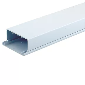 Tower uPVC White Maxi Trunking 100mm x 50mm x 2m 6 Pack - Durable Cable Management Solution 1 Tower uPVC White Maxi Trunking 100mm x 50mm x 2m 6 Pack - Durable Cable Management Solution
