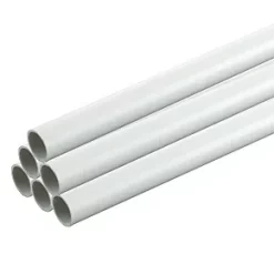 Tower Round uPVC White Conduit 20mm x 2m 20 Pack | Durable Plastic Electrical Conduit