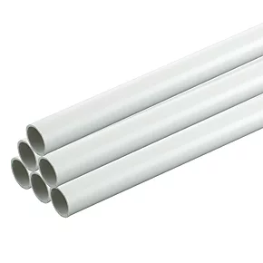 Tower Round uPVC White Conduit 20mm x 2m 20 Pack | Durable Plastic Electrical Conduit 1 Tower Round uPVC White Conduit 20mm x 2m 20 Pack | Durable Plastic Electrical Conduit